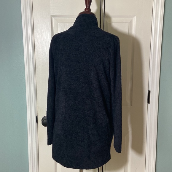BAREFOOT DREAMS • Black CozyChic Lite Circle Cardigan - Picture 7 of 9